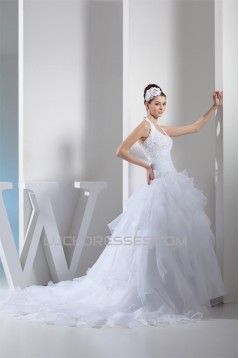 Ball Gown Hater Satin Lace Organza Wedding Dresses 2030281