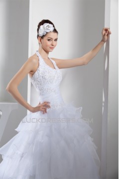 Ball Gown Hater Satin Lace Organza Wedding Dresses 2030281