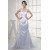Mermaid/Trumpet Halter Satin Organza Sleeveless Wedding Dresses 2030291