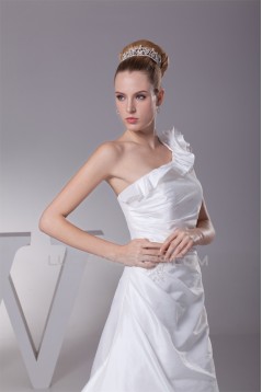 A-Line One-Shoulder Wedding Dresses 2030328