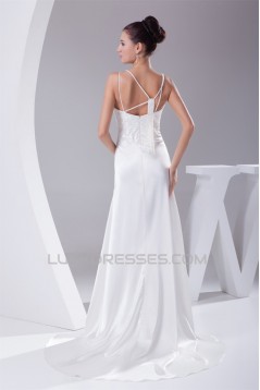 Sheath/Column New Arrival Beaded Wedding Dresses 2030342