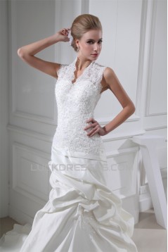 Trumpet/Mermaid Satin Lace Fine Netting New Arrival Wedding Dresses 2030347