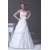 A-Line Satin Organza Sleeveless Strapless Wedding Dresses 2030349