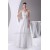 Sleeveless A-Line Satin Organza Strapless Sweet Wedding Dresses 2030351