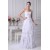 Sleeveless A-Line Sweetheart Chiffon Silk like Satin Wedding Dresses 2030356
