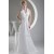 Sleeveless Halter Lace Taffeta Sheath/Column Sweet Wedding Dresses 2030367