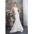 Mermaid/Trumpet Sleeveless Lace Taffeta Straps Reception Wedding Dresses 2030372
