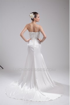 Sleeveless Mermaid/Trumpet One-Shoulder Reception Wedding Dresses 2030373