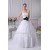 Ball Gown Sleeveless Princess Strapless Lace Satin Fine Netting Wedding Dresses 2030381