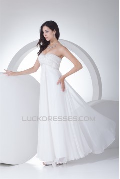 A-Line Soft Sweetheart Beaded Chiffon Wedding Dresses Maternity Wedding Dresses 2030383