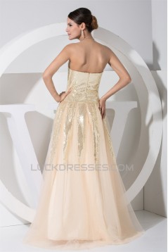 A-Line Sweetheart Sleeveless Satin Fine Netting Sequined Material Wedding Dresses 2030385