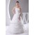 Sleeveless Satin Organza Sweetheart A-Line Best Wedding Dresses 2030396