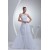 Sleeveless Sheath/Column Chiffon Silk like Satin Best Wedding Dresses 2030399