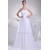 A-Line Strapless Satin Organza New Arrival Wedding Dresses 2030415