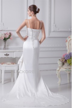 Trumpet/Mermaid Spaghetti Strap Lace Wedding Dresses 2030419