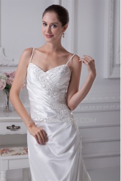 Trumpet/Mermaid Spaghetti Strap Lace Wedding Dresses 2030419