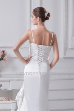 Trumpet/Mermaid Spaghetti Strap Lace Wedding Dresses 2030419
