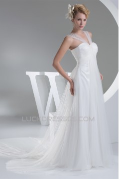 Sheath/Column Straps Satin Fine Netting Most Beautiful Wedding Dresses Maternity Wedding Dresses 2030420