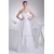 A-Line Sleeveless Sweetheart Chiffon Beaded Lace Wedding Dresses 2030422