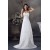 Sheath/Column Sleeveless Sweetheart Chiffon Lace Silk like Satin Best Wedding Dresses 2030429