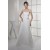 Soft Sweetheart A-Line Satin Organza Sleeveless New Arrival Wedding Dresses 2030434