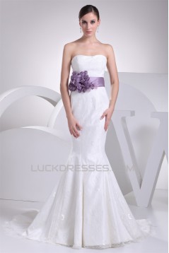 Mermaid/Trumpet Soft Sweetheart Sleeveless Best Wedding Dresses 2030438