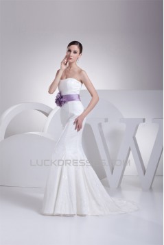 Mermaid/Trumpet Soft Sweetheart Sleeveless Best Wedding Dresses 2030438