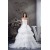A-Line Strapless Satin Lace Organza Sleeveless Wedding Dresses 2030453
