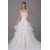 A-Line Strapless Satin Organza Sleeveless Most Beautiful Wedding Dresses 2030454