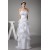 Strapless Sheath/Column Satin Organza Sleeveless New Arrival Wedding Dresses 2030456