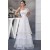 Strapless Sleeveless Satin Lace A-Line Reception Wedding Dresses 2030460