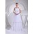 A-Line Straps Chiffon Satin Sleeveless Wedding Dresses 2030462