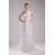 Sweetheart Chiffon Elastic Woven Satin Sleeveless Wedding Dresses 2030475