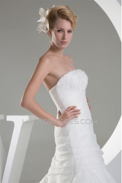 Sweetheart Organza Sleeveless A-Line New Arrival Wedding Dresses 2030480