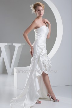 Sweetheart Sleeveless Satin Mermaid/Trumpet Beaded Little White Dresses 2030490