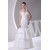 Trumpet/Mermaid Taffeta Ruffled Netting Halter Sleeveless Wedding Dresses 2030497