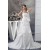 Taffeta Strapless Sleeveless A-Line Chapel Train Wedding Dresses 2030500