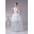 Ball Gown Taffeta Tulle Lace Fine Netting Sleeveless Princess Wedding Dresses 2030501