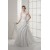 A-Line Sleeveless Scoop Lace Taffeta Best Wedding Dresses 2030502
