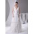 V-Neck A-Line Chiffon Silk like Satin Illusion Sleeves Reception Wedding Dresses 2030508