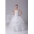 Wonderful Sleeveless Straps A-Line Satin Fine Netting Wedding Dresses 2030525