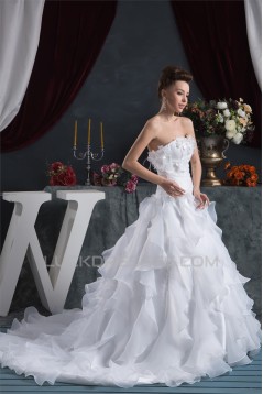 A-Line Satin Sweetheart Sleeveless Most Beautiful Wedding Dresses 2030536