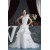 A-Line Sleeveless One-Shoulder Satin Satin Organza Sweet Wedding Dresses 2030541