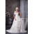 A-Line Sleeveless Satin Taffeta One-Shoulder Lace Wedding Dresses 2030545