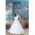 A-Line Sleeveless Soft Sweetheart Satin Beaded Lace Wedding Dresses 2030548