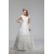 A-Line Sleeveless V-Neck Satin Organza New Arrival Wedding Dresses 2030556