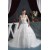A-Line Straps Sleeveless Satin Lace Fine Netting Wedding Dresses 2030560