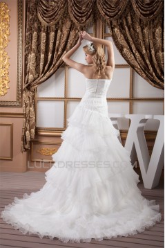 A-Line Sweetheart Sleeveless Lace Wedding Dresses 2030563