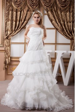A-Line Sweetheart Sleeveless Lace Wedding Dresses 2030563