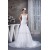 Amazing A-Line Satin Fine Netting Portrait Sleeveless Wedding Dresses 2030568